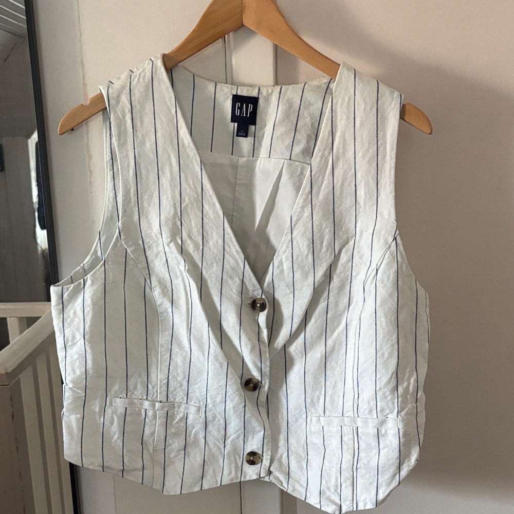 Gap Pinstripe Vest
